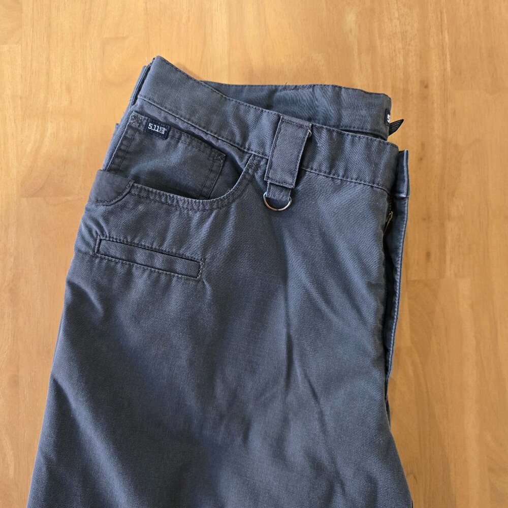 Men's 5.11 Tactical Pants‎ Ripstop Fabric Dark Gray Multi Pocket Size 38x32